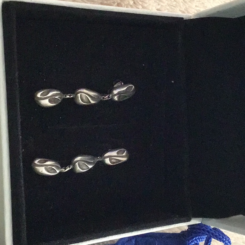 Sterling silver drop earrings